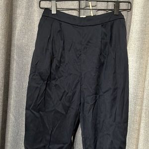 H&M dark blue trouser dress pant